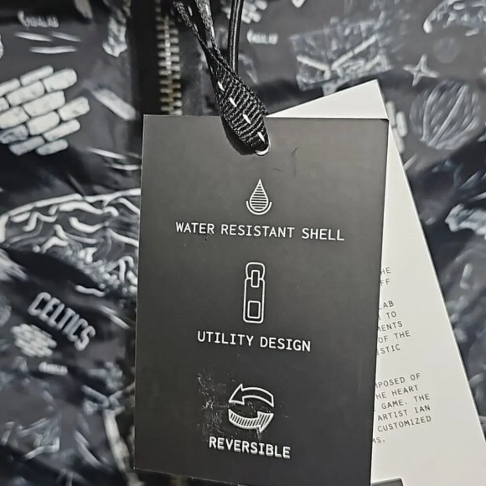 Boston Celtics The Very Warm x NBALab Reversible Windbreaker Jacket Medium New - Picture 11 of 12